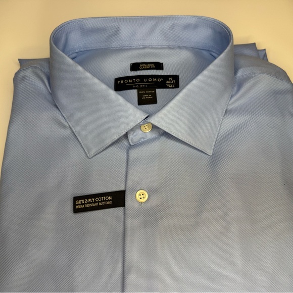 *NWT* Pronto Uomo Sky Blue Dress Shirt - Picture 2 of 4